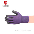 Hespax Touch Screen Microfoam Anti-slip Nitrile Dotted Glove